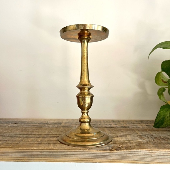 Other - Brass candlestick for pillar candles